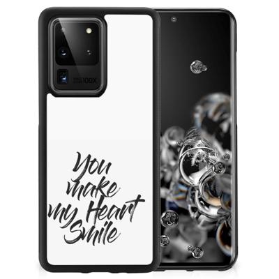 Samsung Galaxy S20 Ultra Hoesje met Quotes Heart Smile