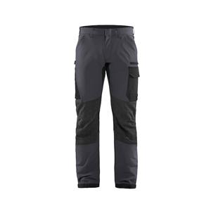 Blåkläder Service werkbroek met 4-weg stretch 14221645 | Medium Grijs/Zwart | Maat 54 - 7330509734759