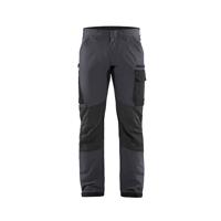 Blåkläder Service werkbroek met 4-weg stretch 14221645 | Medium Grijs/Zwart | Maat 62 - 7330509734797