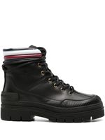 Tommy Hilfiger bottines Corporate en cuir - Noir