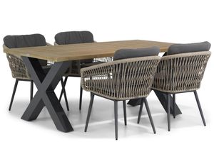 Lifestyle Western/Cardiff 180 cm dining tuinset 5-delig