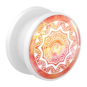 Tunnel met Mandala-design Acryl Tunnels & Plugs