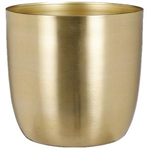 Mica Decorations - Plantenpot - metaal - goud - 22 x 21cm   -