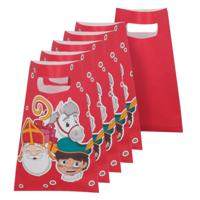 Boland Sinterklaas uitdeelzakjes - 50x stuks - 23 x 15 cm - Sint traktatiezakjes