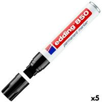 Permanente markeerstift Edding 850 Zwart (5 Stuks) Permanente markeerstift Edding 850 Zwart (5 Stuks)