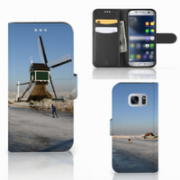 Samsung Galaxy S7 Flip Cover Schaatsers