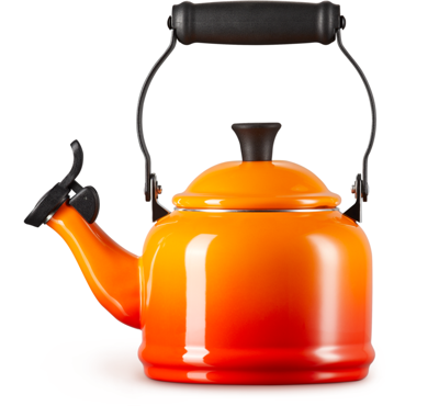 Le Creuset Fluitketel Demi - Oranjerood - 1.1 liter - inductie geschikt -
