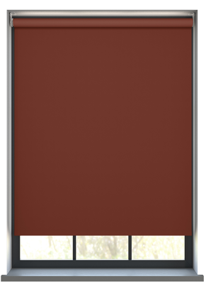Deluxe terracotta rolgordijn