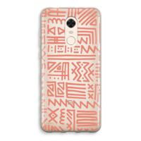 Marrakech Pink: Xiaomi Redmi 5 Transparant Hoesje - thumbnail