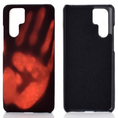 Plak de huid + PC thermische sensor verkleuring beschermende back cover Case voor Huawei P30 Pro (rood)