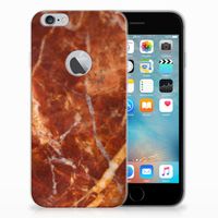 Apple iPhone 6 Plus | 6s Plus TPU Siliconen Hoesje Marmer Bruin