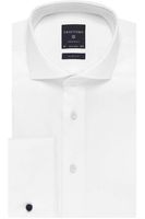 Profuomo Originale Slim Fit Overhemd wit, Effen - thumbnail