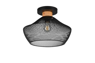 Trio Zwarte plafondlampValeria Ø 35cm - R61281032