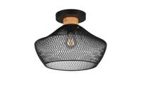 Trio Zwarte plafondlampValeria Ø 35cm - R61281032