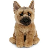 Pluche Duitse Herder honden knuffel 20 cm speelgoed   - - thumbnail