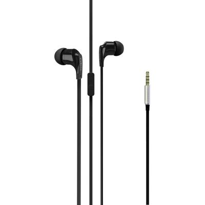 Vivanco Talk 4 In Ear oordopjes Kabel Zwart Headset, Vouwbaar