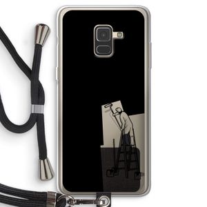 Musketon Painter: Samsung Galaxy A8 (2018) Transparant Hoesje met koord