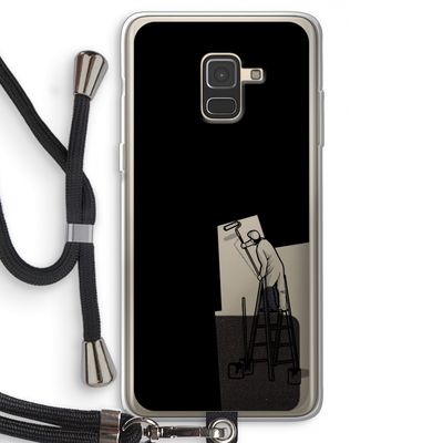Musketon Painter: Samsung Galaxy A8 (2018) Transparant Hoesje met koord