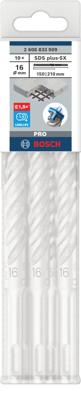 Bosch Accessoires PRO SDS plus-5X Hammer Drill Bit | 16 x 150 x 210 mm | 10 pcs - 2608833909