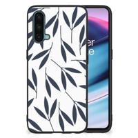 OnePlus Nord CE 5G Bloemen Hoesje Leaves Blue