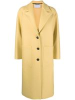 Harris Wharf London manteau en laine à simple boutonnage - Jaune