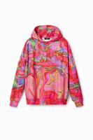 Psychedelisch oversized sweatshirt María Escoté - RED - S - thumbnail