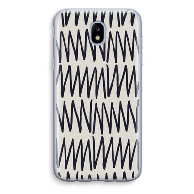 Marrakech Zigzag: Samsung Galaxy J5 (2017) Transparant Hoesje