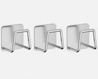 StickDry RVS Sponshouder - Zelfklevende Organizer voor Goothoek & Keukenaccessoires