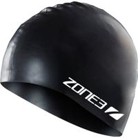 Zone3 Silicone swim cap zwart