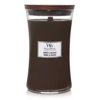 Woodwick Amber &amp; Incense Large Candle