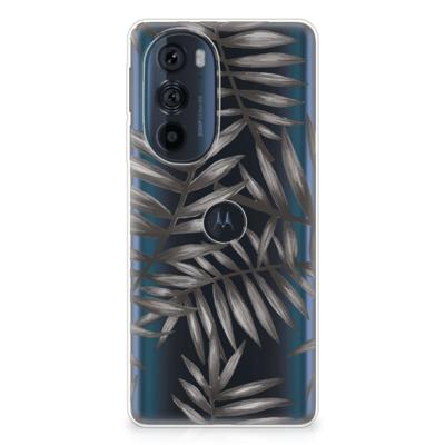 Motorola Edge 30 Pro | TPU Case | Leaves Grey Motorola Edge 30 Pro | TPU Case | Leaves Grey