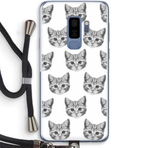 Kitten: Samsung Galaxy S9 Plus Transparant Hoesje met koord