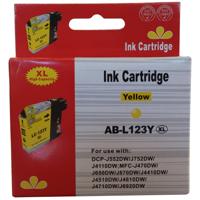 Huismerk Brother LC-123Y cartridge geel Huismerk Brother LC-123Y cartridge geel