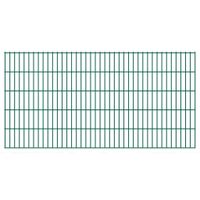 vidaXL Dubbelstaafmatten 2,008x1,03 m 6 m (totale lengte) groen - thumbnail