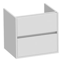 Brauer Adore - Onderkast - 60 cm - met 2 Softclose Lades Greeploos en 1 Sifon Uitsparing - Hoogglans Wit