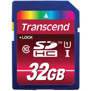 Transcend 32GB SDHC CL 10 UHS-1 flashgeheugen MLC Klasse 10