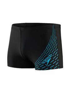 Speedo - Eco Aquashort - Medley Logo - Zwart - Blauw, Maat:S