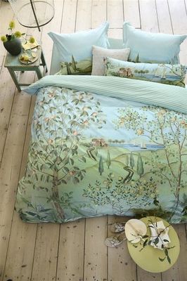 Pip Studio Pip Studio La Campagna Dekbedovertrekken- Green 200x200/220 cm