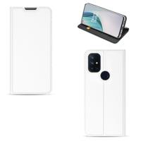 OnePlus Nord N10 5G | Bookcase | Wit met Pashouder OnePlus Nord N10 5G | Bookcase | Wit met Pashouder