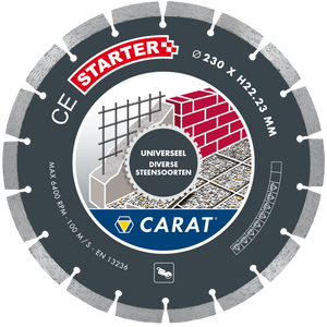 Carat CES1403000 Diamantzaag Universeel | Droog | 140x22,23 mm | CE Starter - CES1403000