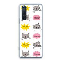 Meow: Sony Xperia 5 II Transparant Hoesje