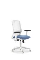 Geen Merk LF-2021525 Bureaustoel Linea Tekna White 01 L.blauw/wit Met 3D Armleuning - thumbnail