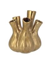 Aglio gouden vaas 17x20cm