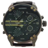 Diesel heren Mr. Daddy 2.0 chronograaf zwart lederen horloge DZ7348 Diesel heren Mr. Daddy 2.0 chronograaf zwart lederen horloge DZ7348