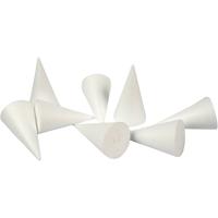 Creativ Company Kegels, h: 11 cm, d 5,5 cm, wit, 50 stuk/ 1 doos