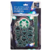 Kerstverlichting accessoires set - 71-delig - ophang set - lichtslinger ophangen