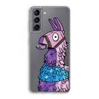 Lama: Samsung Galaxy S21 Transparant Hoesje