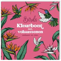 Kleurboek voor volwassenen interstat birds