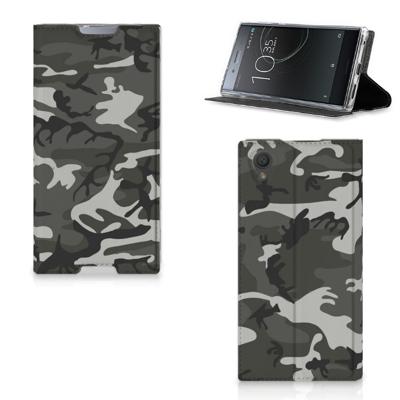 Sony Xperia L1 | Hoesje met Magneet | Army Light