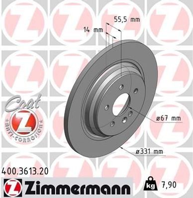 Remschijf Coat Z 400361320